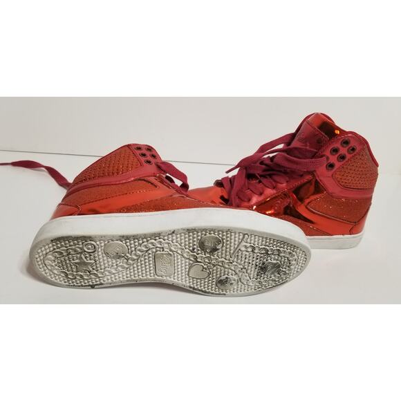 Love Pastry Dance Kids "pop tart" red glitter high-tops size 5.5 - Picture 5 of 10